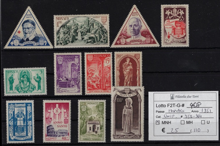 1951 Anno Santo Unif 353/364
