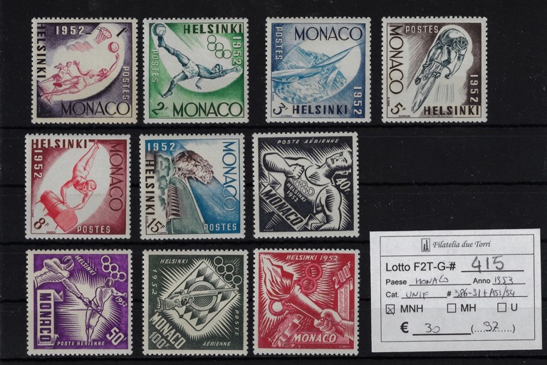 1953 Olimpiadi Unif 386/391 + A51/A54