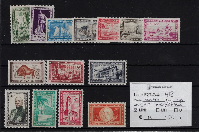 1949 Vedute Unif 324/327 + A36/A41
