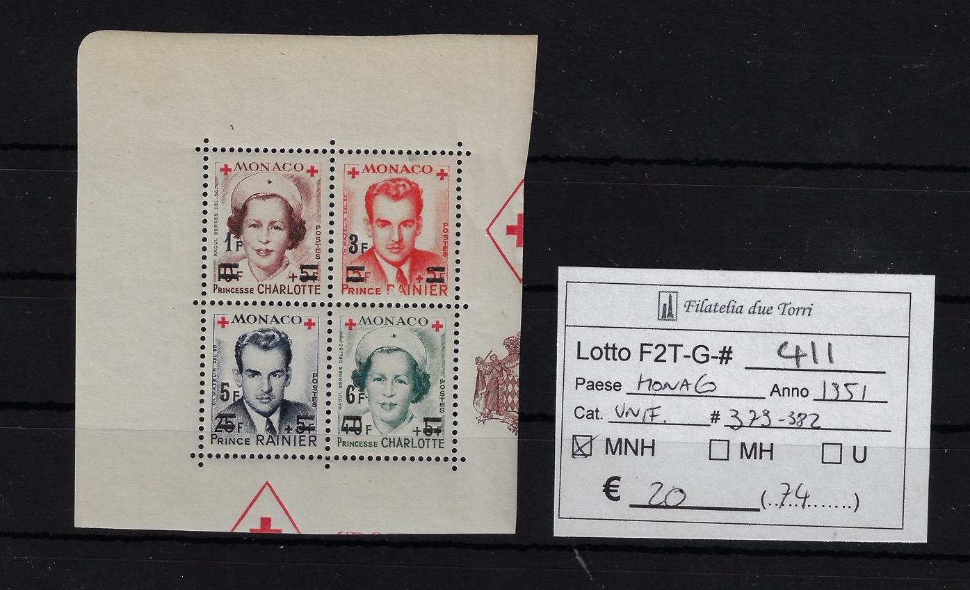 1951 Croce Rossa Unif 379/382