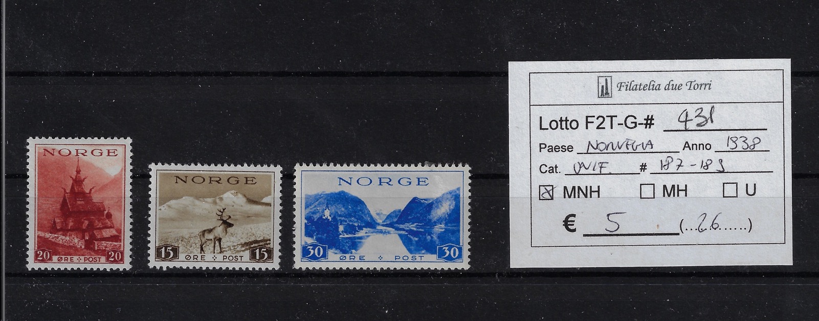 1938 Vedute Unif 187/189