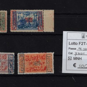 Nedjed 1925 Francobolli sovrastampati Yvert & Tellier da 1 a 4 Certificato