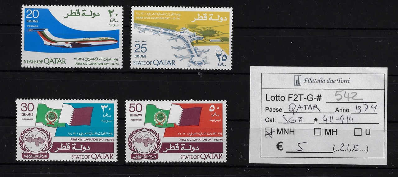 1974 Aviazione Yvert & Tellier 411/414