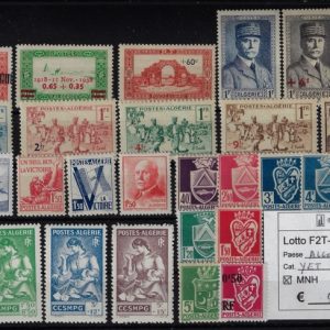 1942 - 1944 Soggetti vari selezione Yvert & Tellier numeri vari
