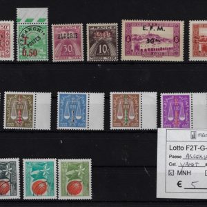 1942 - 1965 Segnatasse selezione Yvert & Tellier numeri vari