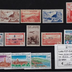 1960 - 1962 Posta aerea selezione Yvert & Tellier numeri vari