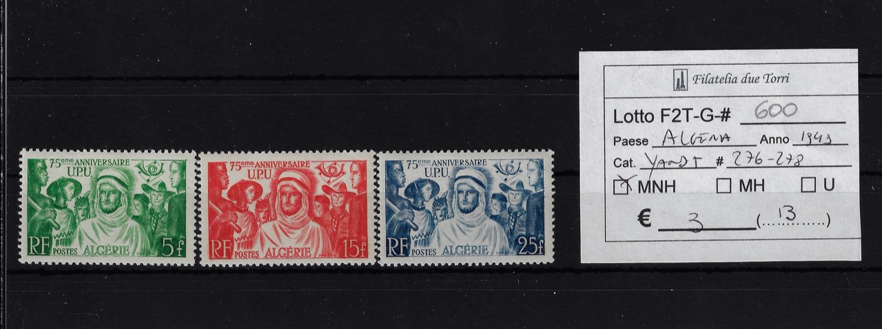 1949 U.P.UYvert & Tellier 276/278