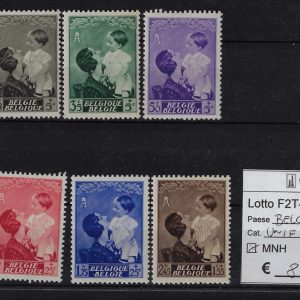 1937 Pro Monumento Regina Astrid Unif 447/454