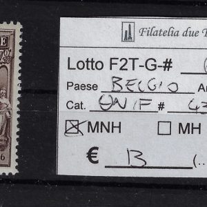 1936 Esposizione filatelica Borgerhout Unif 436