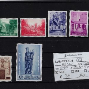 1954 Convento di Bruges Unif 946/951
