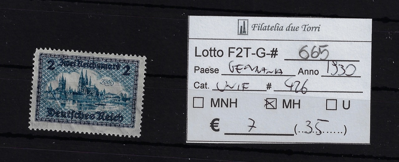 1930 Francobollo sovrastampato con nuovo valore Unif 426