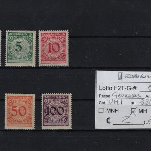 1923 Cifra Unif 331/336