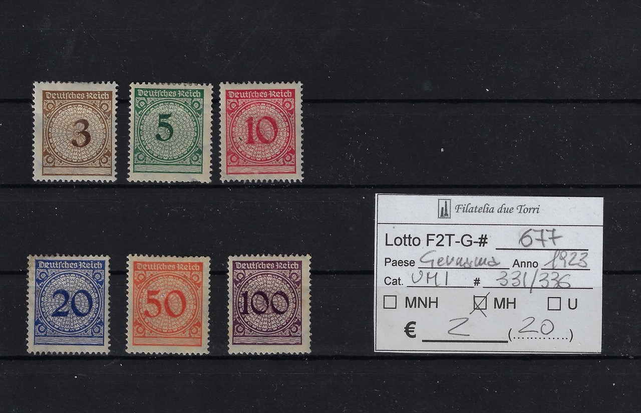 1923 Cifra Unif 331/336