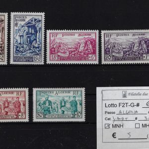 1954 Pro terremotati Yvert & Tellier 319/325