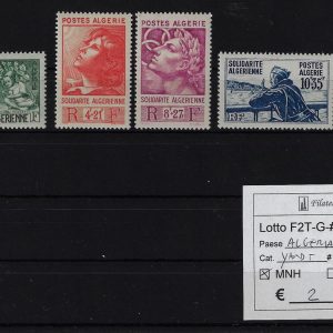 1946 Solidarietà algerina Yvert & Tellier 249/252