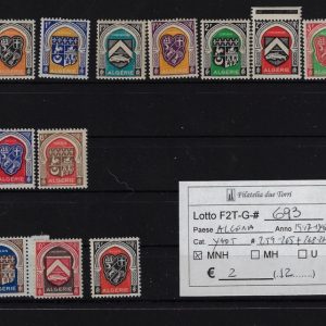 1947 - 1948 Stemmi selezione Yvert & Tellier numeri vari