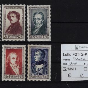 1951 Personaggi Celebri Yvert & Tellier 851/856