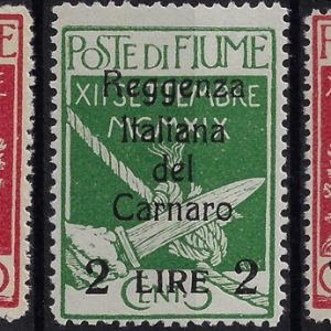 1920 Carnaro con 1,2,5 Lire