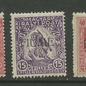 1918 Francobolli ungheresi soprastampati a macchina