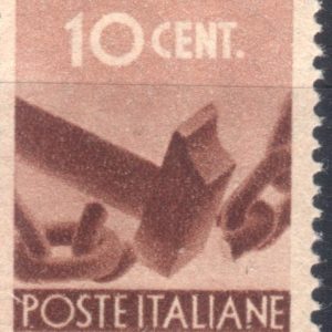 1945 10 centesimi Democratica