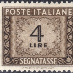1947 Segnatasse Cifra £. 4
