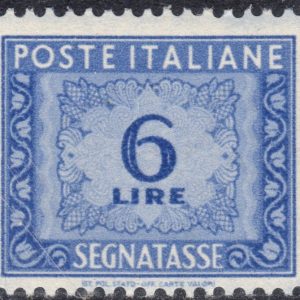 1947 Segnatasse Cifra £. 6