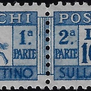1946 Pacchi postali Cavallino £ 1.000 centratissimo ©