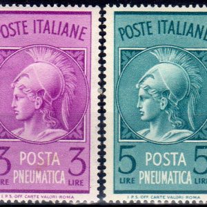 1947 Posta Pneumatica Minerva £. 3/5