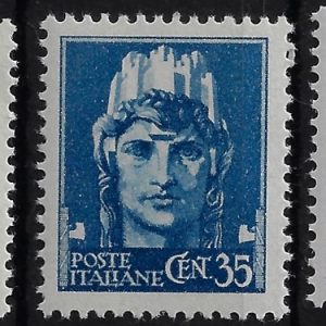 1945 Imperiale emissione di Novara senza Filigrana