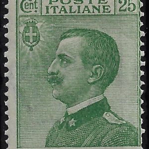 1927 Michetti 25 c. verde