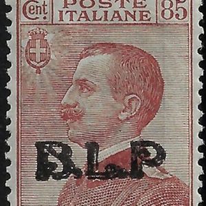 1923 B. L. P. - BLP 85 c. bruno rosso sopr.Nera