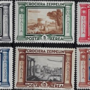 1933 Posta Aerea Zeppelin serie completa