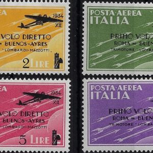 1934 Posta Aerea Roma - B. Aires serie completa