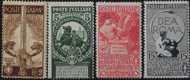 1911 Unità d'Italia serie completa