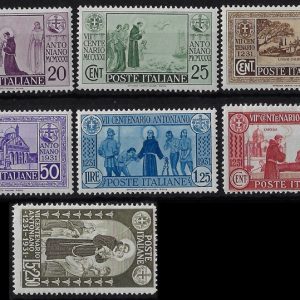 1931 Sant' Antonio serie 7 valori.