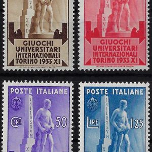 1933 Giochi Universitari serie completa