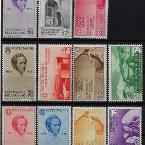 1935 Bellini con Posta aerea serie completa
