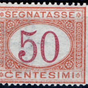 1890 Cifra in ovale 50 c.