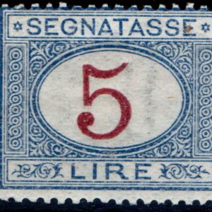 1890 Cifra in ovale 5 Lire