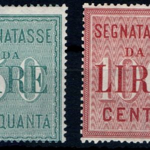 1884 Segnatasse Formato grande serie completa