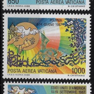 1988 Posta Aerea I Viaggi del Papa