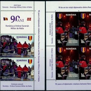 2022 Romania singolo congiunta minifoglio