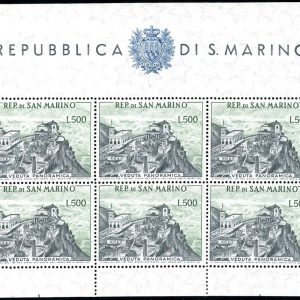 1958 Veduta Lire 500 grigio e verde