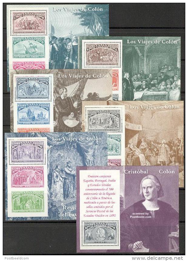1992 Spagna Colombo Foglietto Congiunta