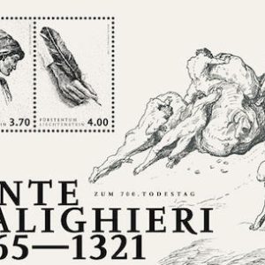 2021 Liechtenstien 700° Dante Foglietto Congiunta