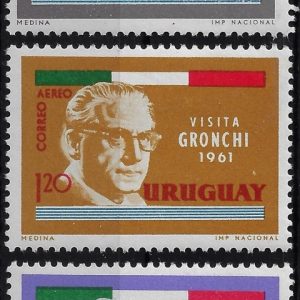1961 Uruguay Viaggio di Gronchi Congiunta