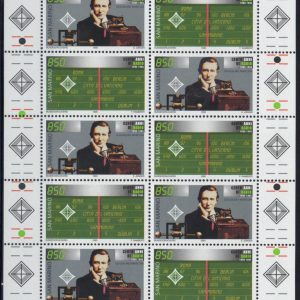 1995 San Marino Radio Marconi minifoglio Congiunta