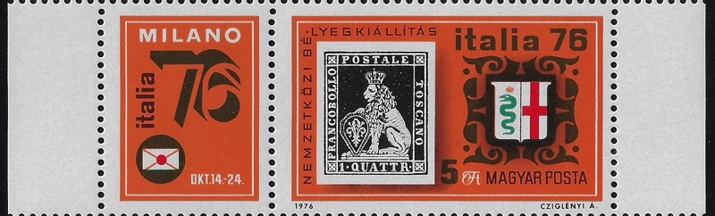 1976 Ungheria Italia 76' trittico Congiunta