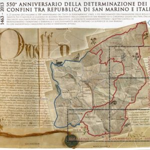 2013 San Marino Confini di Stato Foglietto Congiunta
