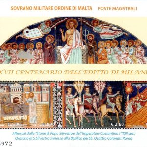 2013 SMOM Editto di Milano Foglietto Congiunta